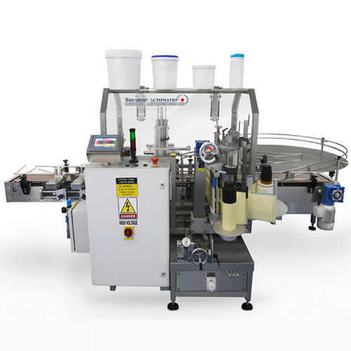 Automatische Etikettiermaschine - CAROLUS series - Shemesh Automation Ltd - für Kübel / zur Seitenetikettierung / zur Oberseitenetikettierung