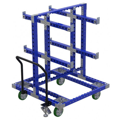 Wagen für Materialumschlag - Q-100-0365  - FlexQube - Metall / mit Lenkrolle