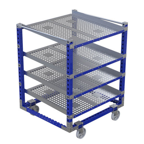 Lagerungswagen - Q-007-3089  - FlexQube - Metall / Fachböden / für Behälter