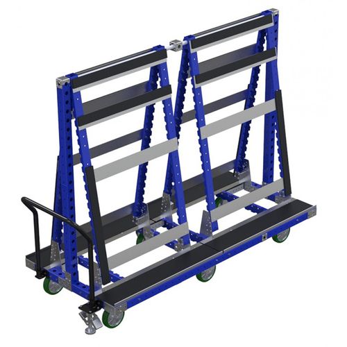 Wagen für Automobilanwendungen - Q-100-0446  - FlexQube - Transport / Metall / mit Lenkrolle