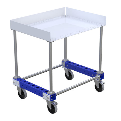 Arbeitsplatz-Wagen - Q-100-0917  - FlexQube - Metall / mit Lenkrolle