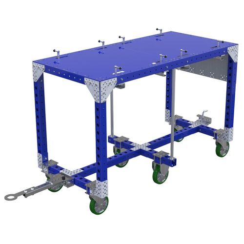 Wagen für Materialumschlag - Q-100-0851  - FlexQube - Metall / Fachböden / für Behälter