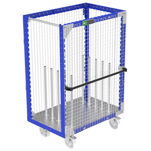 Wagen für Materialumschlag - Q-100-0912  - FlexQube - Metalldraht / Plattform / mit Lenkrolle