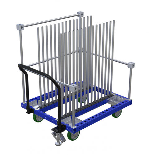 Wagen für Materialumschlag - Q-100-0363  - FlexQube - Metall / für Platten / mit Lenkrolle