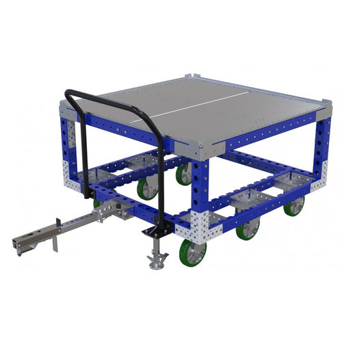 Wagen für Materialumschlag - Q-100-0194  - FlexQube - Metall / für schwere Lasten / 6-Rad