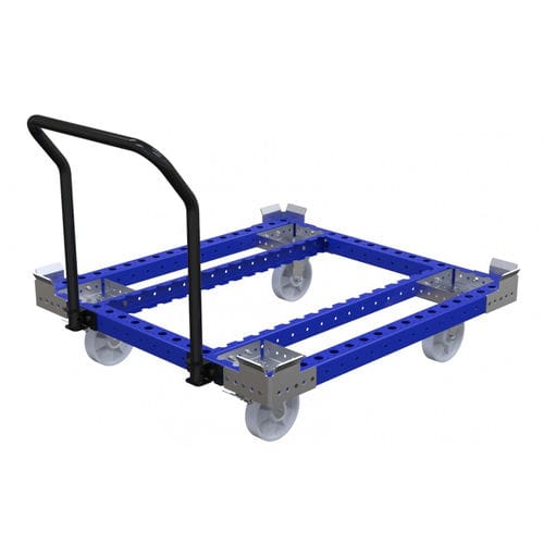 Wagen für Materialumschlag - Q-100-0898  - FlexQube - Metall / Paletten / mit Lenkrolle