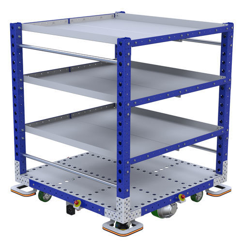 Fachböden-Wagen - AGV Shelf Cart - FlexQube - motorisiert