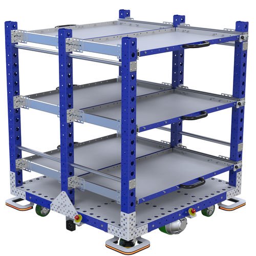 Transferwagen - Q-041-0030  - FlexQube - Fachböden / motorisiert