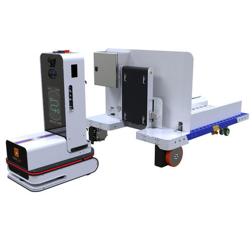 Selbstfahrender Wagen / mit AMR-Navigator - Q-100-8194 - FlexQube - mit Förderer