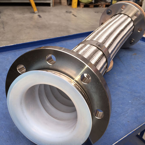 PTFE-Rohr - MASTERTUBI spa - Hochtemperatur / Flansch / Well
