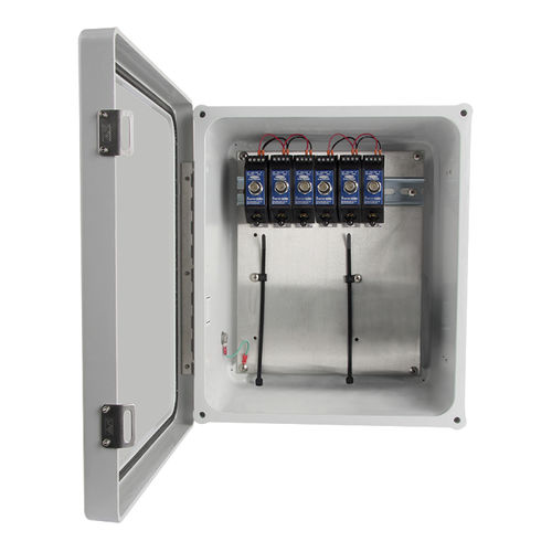 Wandmontiertes Gehäuse - Connection Technology Center Inc. - rechteckig / Glasfaser / für Sensor