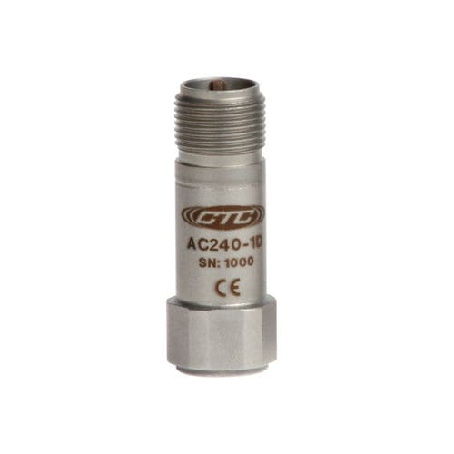 1-Achs-Beschleunigungsmesser - AC14, 24 series - Connection Technology Center Inc. - piezoelektrisch / Miniatur