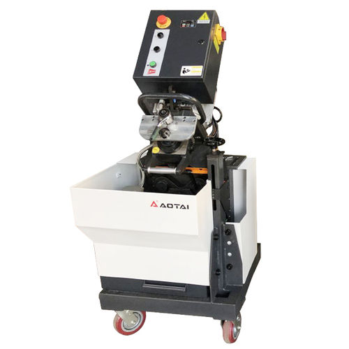 Elektrische Anfasmaschine - SKF-900 - Aotai Machine Manufacturing Co., Ltd - mobil / mit Metallschild / Edelstahl
