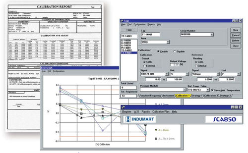 Engineering-Software - SCA850 - Indumart - Kalibrierung / Datenbank / Windows