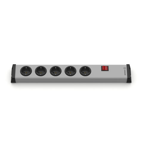 Steckdosenleiste mit Schalter - 0201x00052300 - Bodo Ehmann GmbH - mit 5 Steckdosen