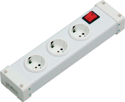 Steckdosenleiste mit Schalter - 0103x0031 - Bodo Ehmann GmbH - mit 3 Steckdosen
