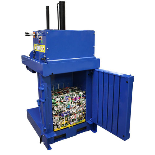 Vertikale Ballenpresse - BTS-MF60hd - Beckmann Technik & Service KG - mit Frontöffnung / für Dosen