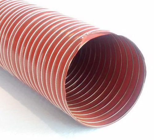 Flexibler Luftkanal - ABC SIL1 - ABC FLEX - Stahl / aus Silikon-beschichtetem Glasfasergewebe / Spiral