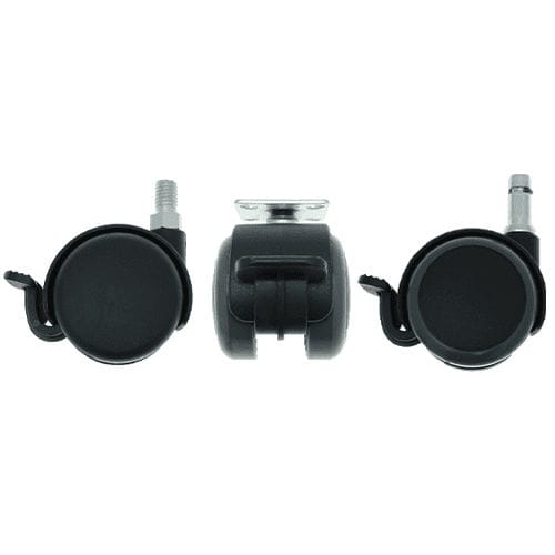 Bockrolle - CST05 series - Vital Parts ltd - mit Grundplatte / Gewindeschaft / für Möbel