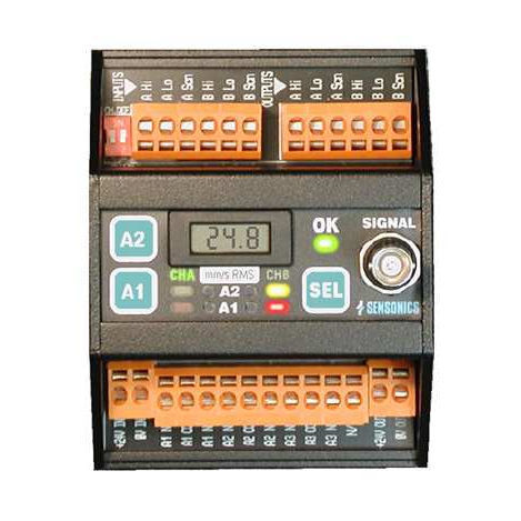 Schwingungsüberwachungsgerät - DN2601 - SENSONICS LTD - für Wälzlager / für DIN-Schiene / 2 Kanäle