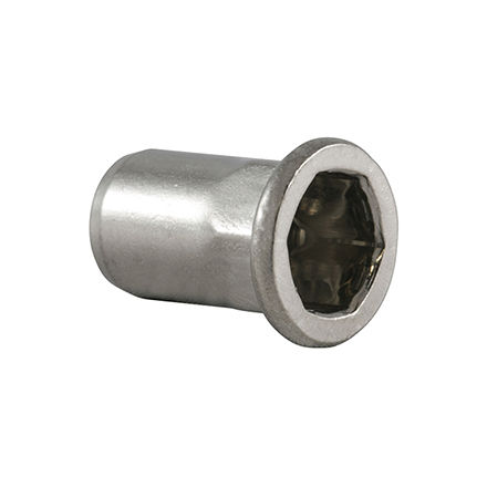 Halb hexagonale Mutter - HEXATOP-E-FK - HONSEL-Group - Blindniet / Stahl / Edelstahl