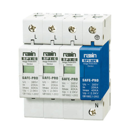 Überspannungs-Überspannungsableiter - SP1-NPE - Radin Electric Technology Co., lTD - Gasentladung / zweipolig / 3-polig