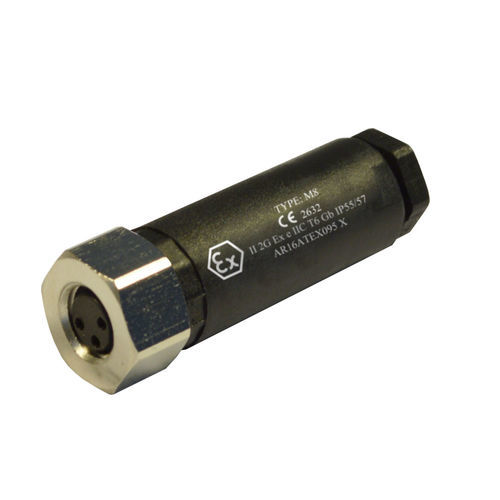 M8-Steckverbinder - 08FC3000-S-ATEX - H.T.P. - Stromversorgung / gerade Ausführung / zirkulär