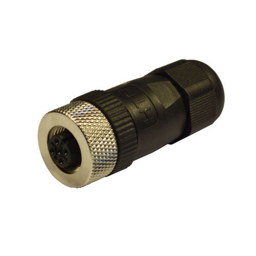 M12-Steckverbinder - 12FC4000-SK - H.T.P. - Stromversorgung / gerade Ausführung / zirkulär