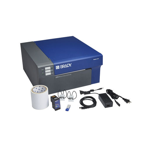 Tintenstrahl-Etikettendrucker - J4000 series  - Brady EMEA - Schnelllauf / mehrfarbig / Strichcode