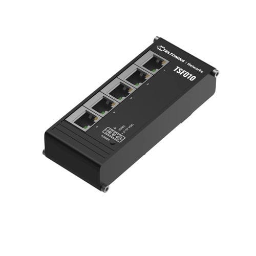 Ethernet-Switch / unmanaged - TSF010 - TELTONIKA SAS - 5 Ports / für DIN-Schiene / vertikal