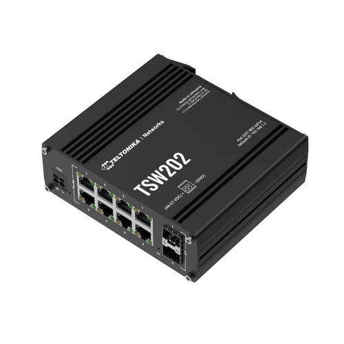Ethernet-Switch / managed - TSW202 - TELTONIKA SAS - 8 Ports / Gigabit-Ethernet / PROFINET