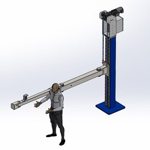 Pneumatischer Manipulator - VERtech - Whitech srl - elektrisch / mit Gelenk / starr