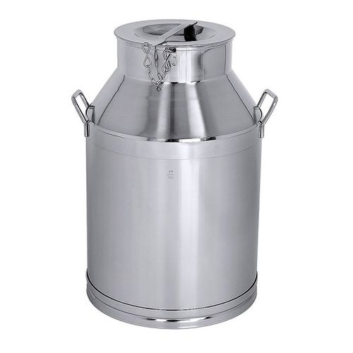 Edelstahl-Kanister - COT-30100 series - NOVETAL - kreisförmig / mit Griffen / für Milch