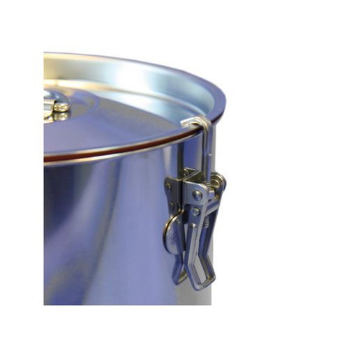 Edelstahl-Fass - AMS-A644 series - NOVETAL - mit Griffen / mit Deckel / robust