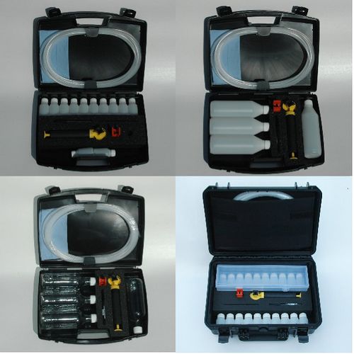 Probennehmer mit Vakuumpumpe - IDE-122250PE - NOVETAL - für Flüssigkeiten / tragbar
