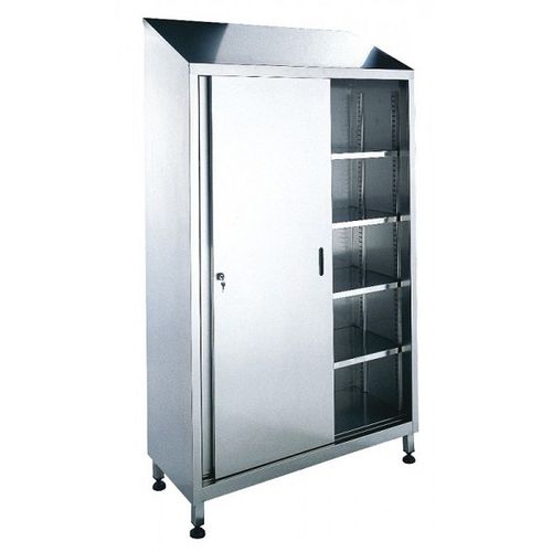 Lagerschrank - NOVETAL - auf Füßen / Fachböden / mit Schiebetüren