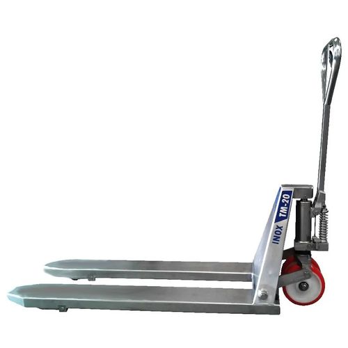 Handhubwagen - NOVETAL - Stand / Doppelrollen / Edelstahl