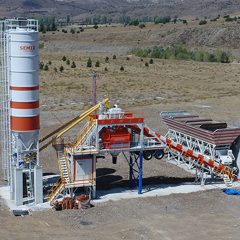 Mobile Betonmischanlage - 160 S4 - Semix Concrete Batching Plants