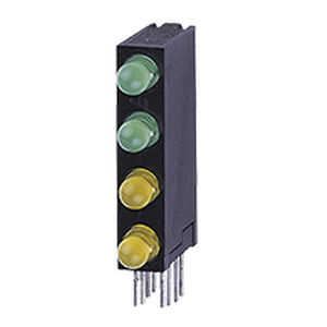 Farbige LED - CBI 4 lamp series - Liteon - rechteckig / Through-Hole / rechtwinklig