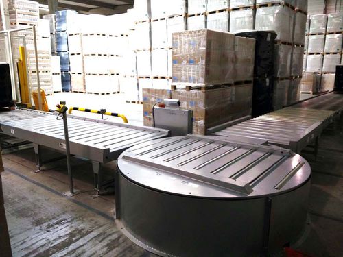Elektrischer Drehtisch - TPC - Matrex - mit Rollenförderer