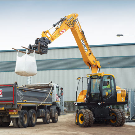 Mittelgroßer Bagger - JS175W - JCB - Rad