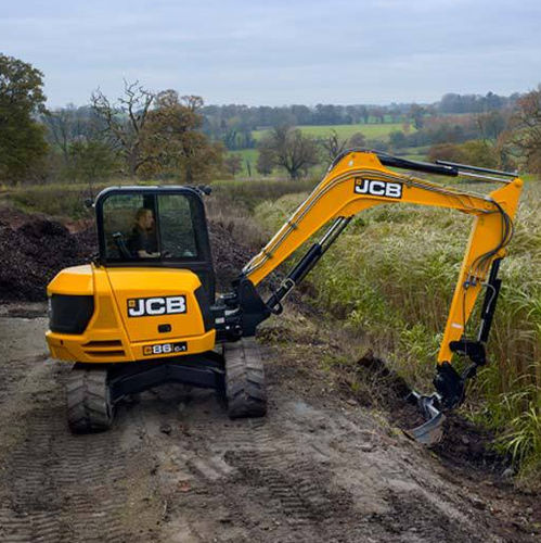Bagger / mittlere Größe - 86C-2 - JCB - auf Raupen / Diesel / für Baustellen
