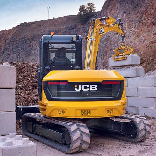 Bagger / mittlere Größe - 100C-2 - JCB - auf Raupen / Tier 4 Final / für Baustellen