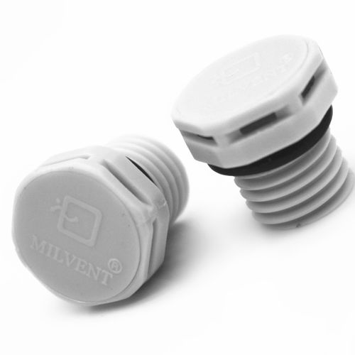 Belüftungsstopfen - MIV-12  - Shenzhen Milvent Technology Co.,Ltd - sechseckig / Gewinde / Kunststoff