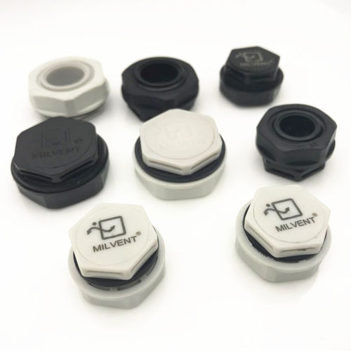Sechseckiger Stopfen - MIV-16 - Shenzhen Milvent Technology Co.,Ltd - Gewinde / Kunststoff / Belüftung