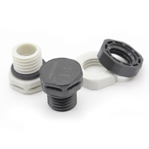 Sechseckiger Stopfen - M12 - Shenzhen Milvent Technology Co.,Ltd - außen / Gewinde / Kunststoff