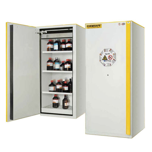 Lagerschrank - CSF240 series - Chemisafe - bodenstehend / Fachböden / mit 1 Tür
