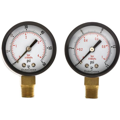 Manometer mit Zifferblatt-Anzeige - Whitman Controls Corporation - Gewinde / Rohrfeder