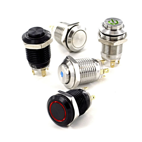 LED-beleuchteter Drucktaster - SOAV112 series - TactHill by Kynoppe - Federdruck / vandalismussicher / wasserdicht