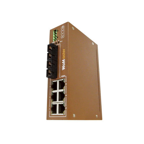 Ethernet-Switch / unmanaged - DS108 series - WoMaster - 8 Ports / LWL / Hutschienen